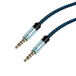 GIZZU 3.5MM 4 POLE 1.5M AUDIO CABLE POLY