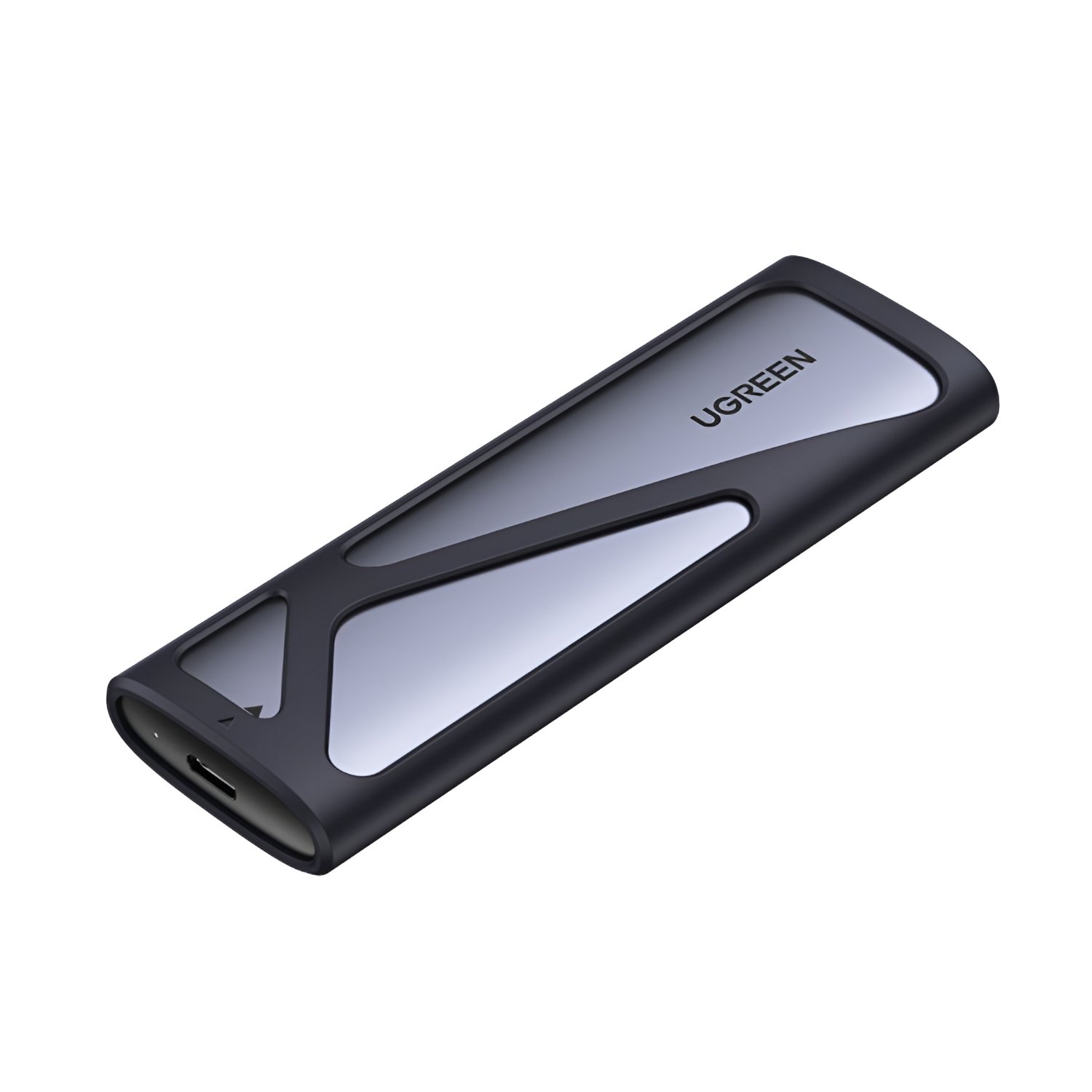 UGREEN CM400-90264 M.2 NVME/SATA SSD Enclosure (10Gbps) – Silver - Image 2