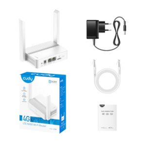 Cudy LT300 4G LTE N300 Wi-Fi Router – White